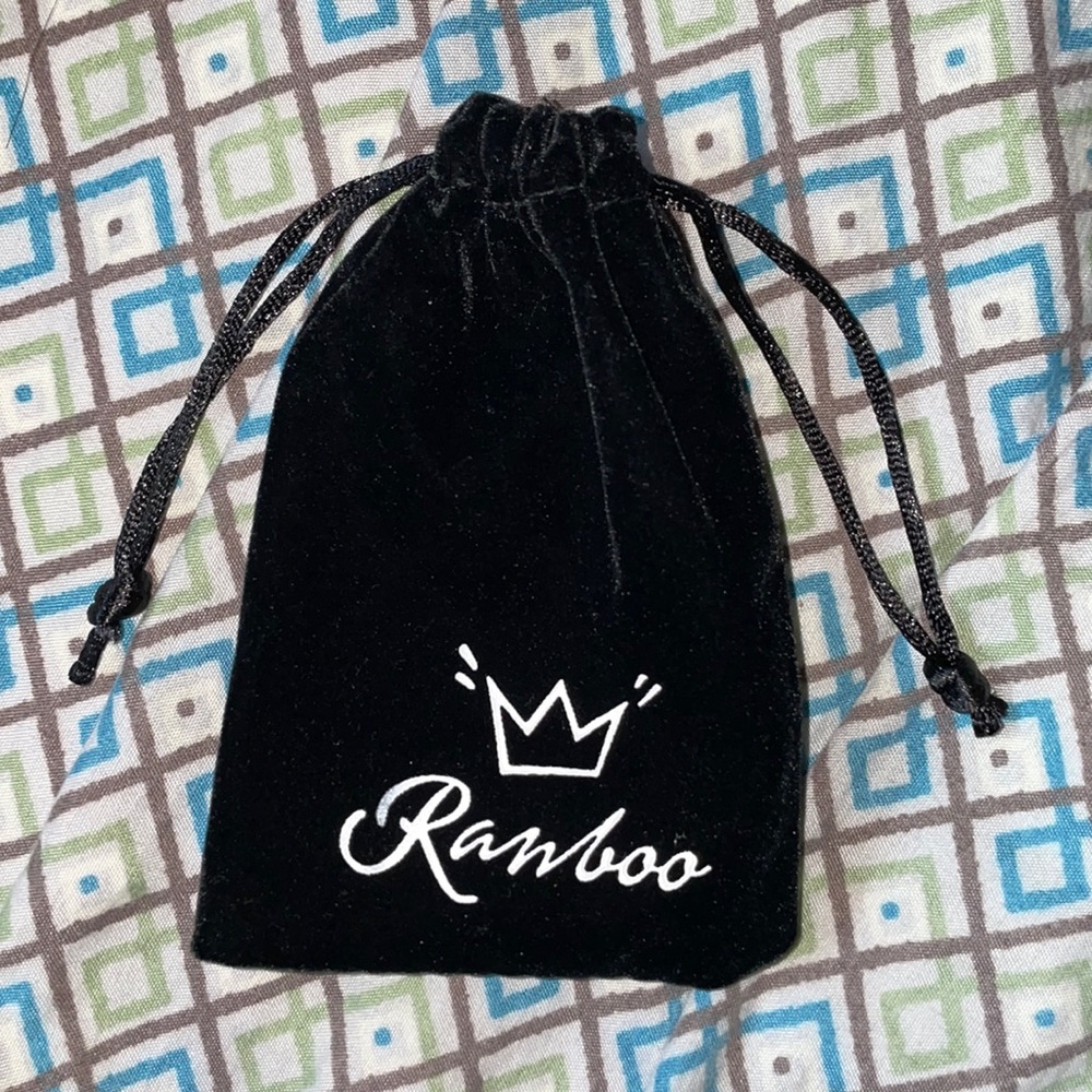 “ranboo my beloved” heart locket silver necklace!!